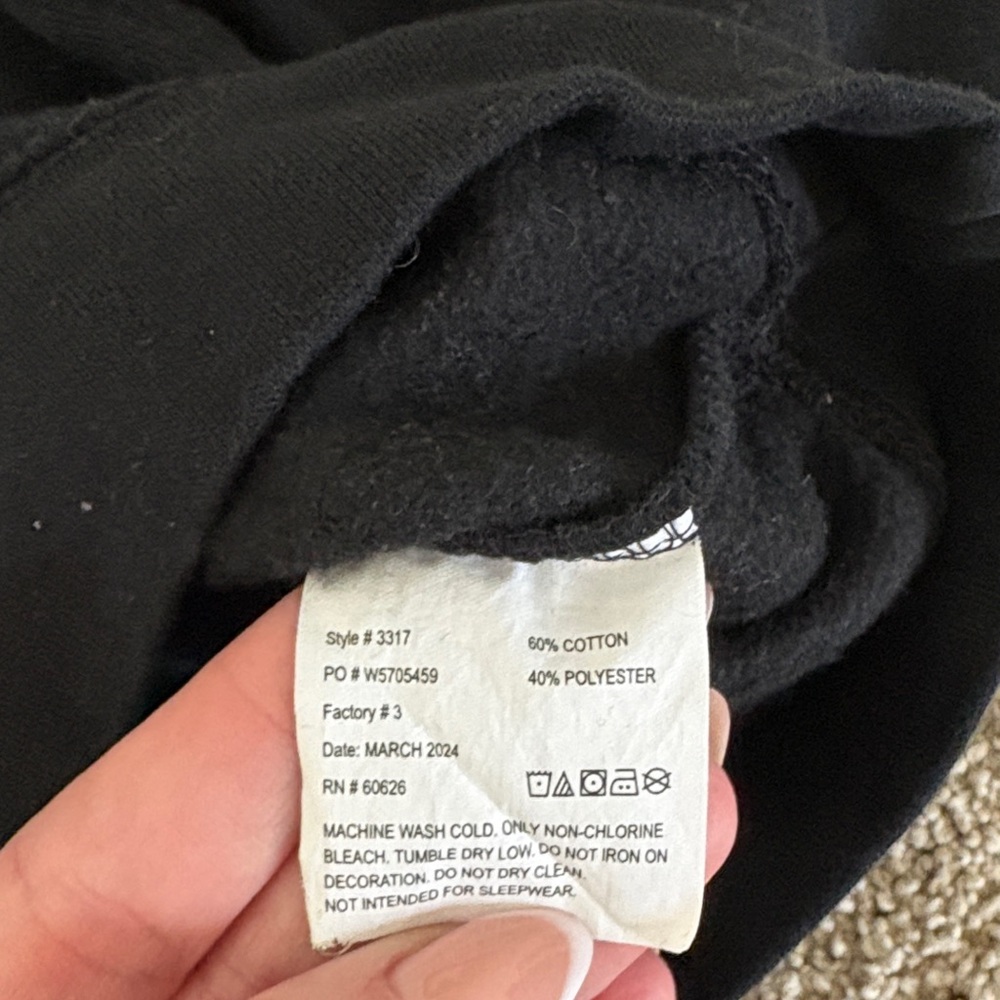 Kids black sweatshirt - Picture 3 of 4